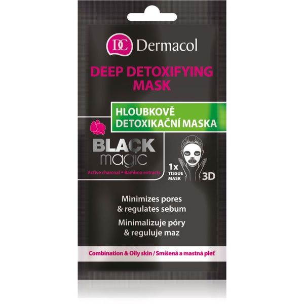Dermacol Dermacol Black Magic Razstrupljevalna maska iz platna 1 kos