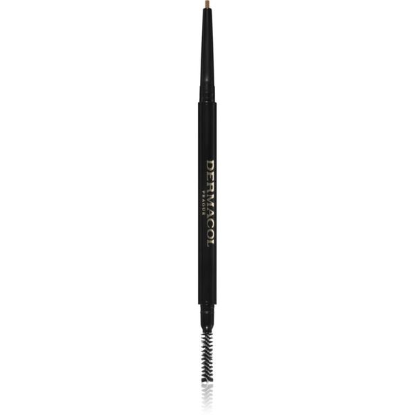 Dermacol Dermacol Eyebrow Micro Styler samodejni svinčnik za obrvi s krtačko odtenek No.01 0,1 g