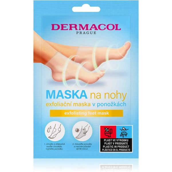 Dermacol Dermacol Feet Mask eksfoliacijske nogavice za mehčanje in vlaženje kože stopal 1 kos