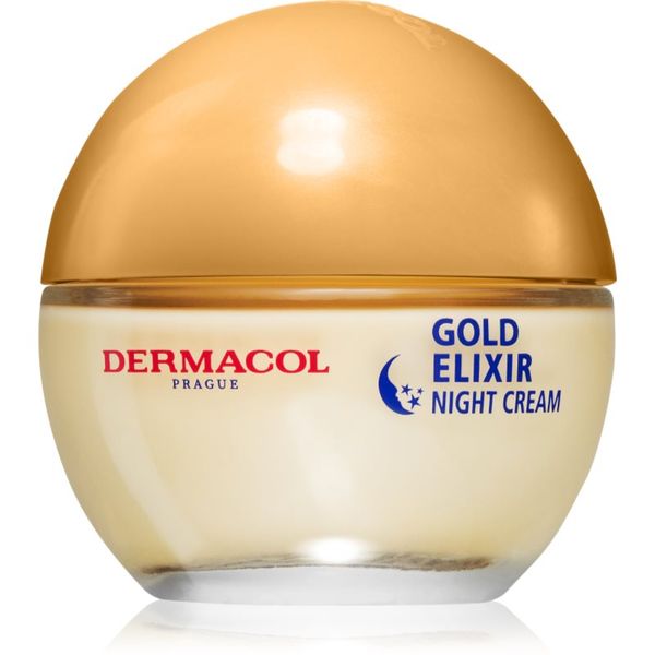 Dermacol Dermacol Gold Elixir nočna pomlajevalna krema s kaviarjem 50 ml