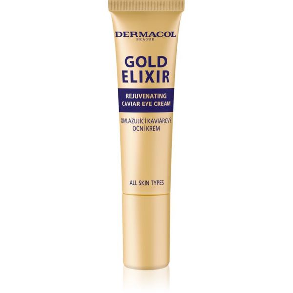 Dermacol Dermacol Gold Elixir pomlajevalna krema za predel okoli oči s kaviarjem 15 ml
