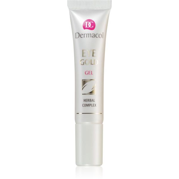 Dermacol Dermacol Gold osvežilni gel proti oteklinam in temnim kolobarjem 15 ml