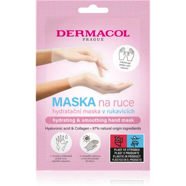 Dermacol Dermacol Hand Mask Hydrating & Smoothing rokavice z vlažilnim učinkom 1 par