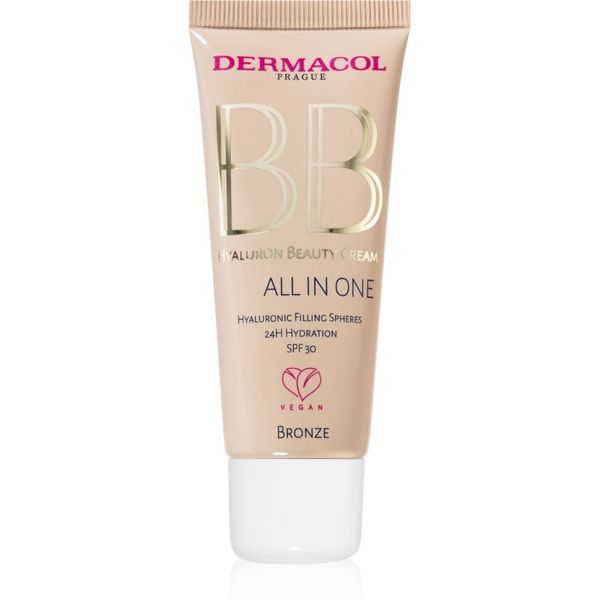 Dermacol Dermacol Hyaluron Beauty Cream vlažilna BB krema SPF 30 odtenek No. 2 Bronze 30 ml