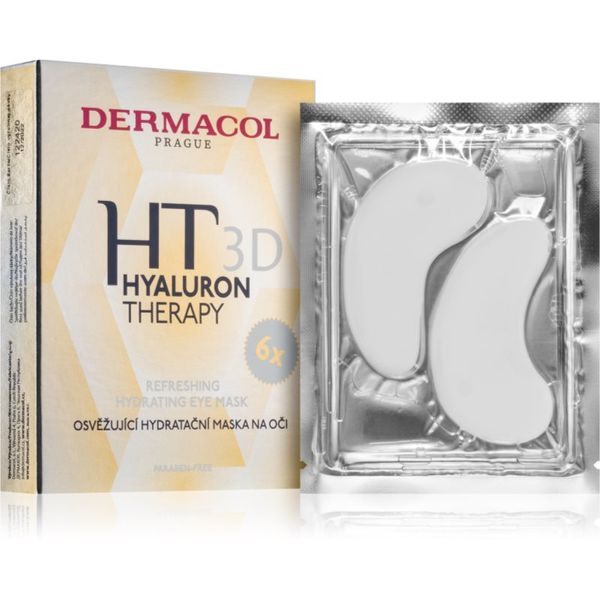 Dermacol Dermacol Hyaluron Therapy 3D osvežujoča vlažilna maska za oči 6x6 g