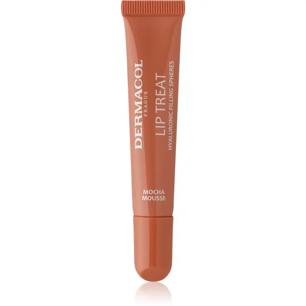 Dermacol Dermacol Lip Treat vlažilni sijaj za ustnice odtenek 8 Mocha Mousse (Caramel Toffee) 10 ml
