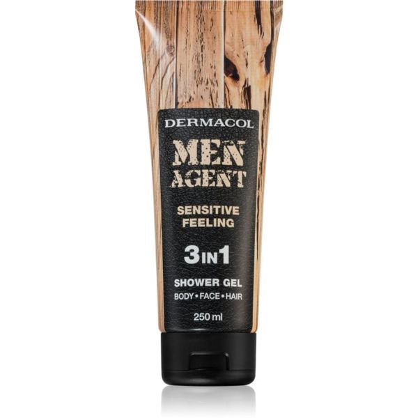 Dermacol Dermacol Men Agent Sensitive Feeling gel za prhanje 3v1 250 ml