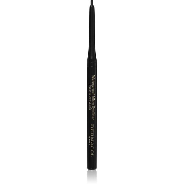 Dermacol Dermacol Micro Eyeliner Waterproof vodoodporni svinčnik za oči odtenek 01 Black 0,35 g