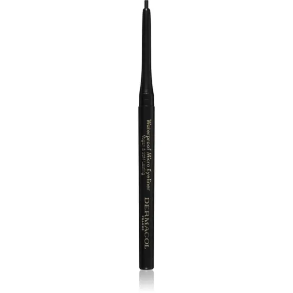 Dermacol Dermacol Micro Eyeliner Waterproof vodoodporni svinčnik za oči odtenek 01 Black 1 g