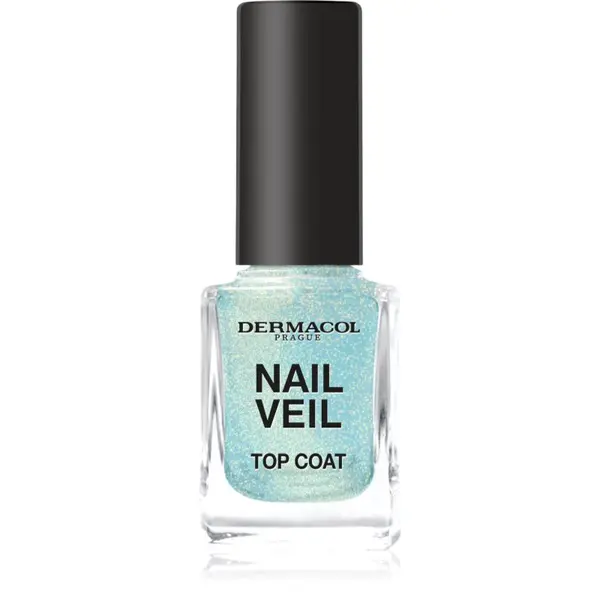 Dermacol Dermacol Nail Veil nadlak za nohte bleščeč odtenek Sparkling Ocean 11 ml