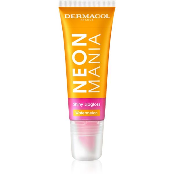 Dermacol Dermacol Neon Mania sijaj za ustnice v tubici odtenek Watermelon 10 ml