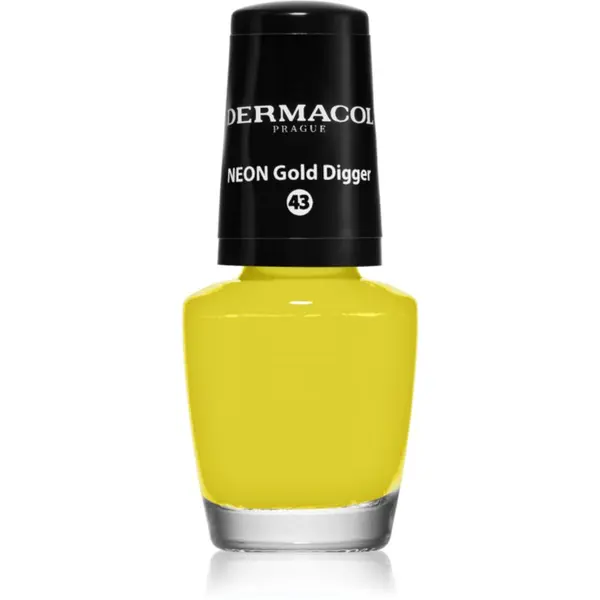 Dermacol Dermacol Neon neonski lak za nohte odtenek 43 Gold Digger 5 ml