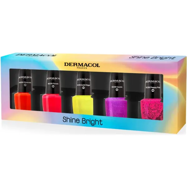 Dermacol Dermacol Neon Shine Bright set lakov za nohte