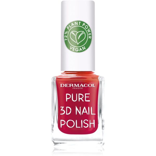 Dermacol Dermacol Pure 3D lak za nohte odtenek 04 Poppy Red 11 ml