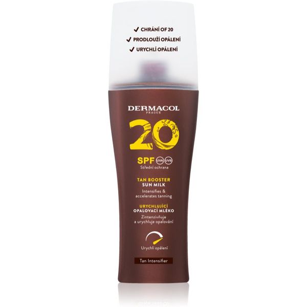 Dermacol Dermacol Sun Tan Booster zaščitni losjon za pospešitev porjavelosti SPF 20 200 ml