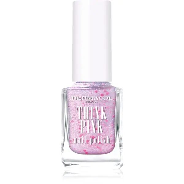 Dermacol Dermacol Think Pink lak za nohte z bleščicami odtenek 02 12 ml
