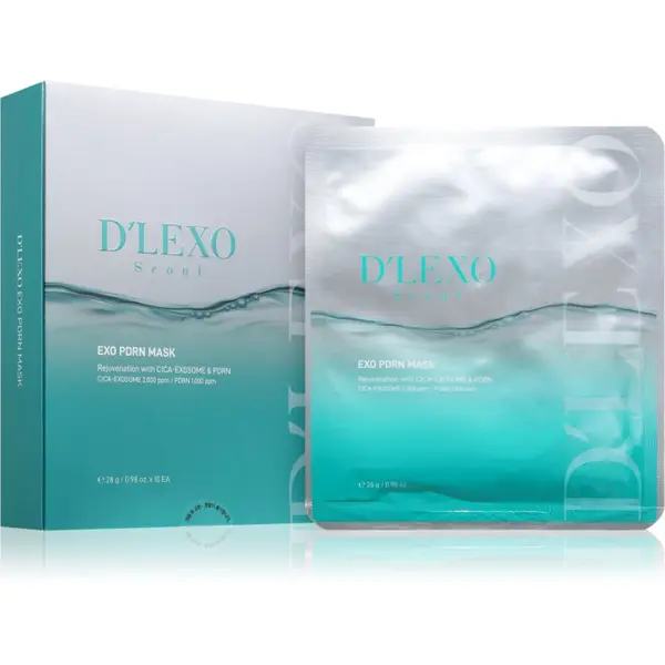 Dermaline Dermaline D'LEXO Exo PDRN Mask maska iz platna s pomlajevalnim učinkom 10x28 g