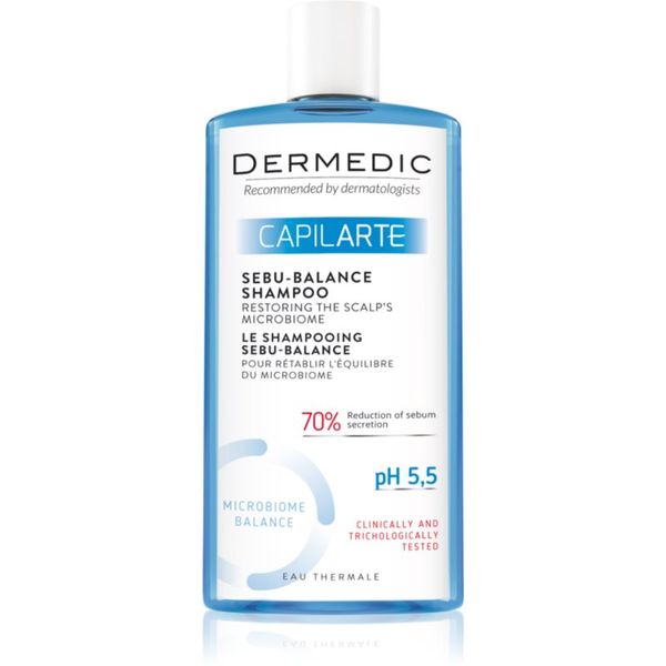 Dermedic Dermedic Capilarte globinsko čistilni šampon za mastno lasišče 300 ml