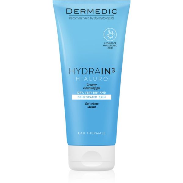 Dermedic Dermedic Hydrain3 Hialuro kremasti čistilni gel za dehidrirano suho kožo 200 ml