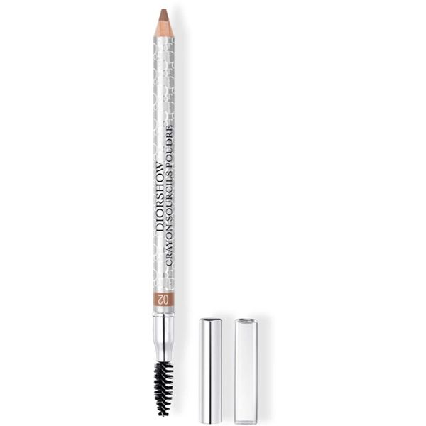 DIOR DIOR Diorshow Crayon Sourcils Poudre vodoodporen svinčnik za obrvi odtenek 02 Chestnut 1,19 g