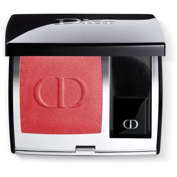 DIOR DIOR Rouge Blush kompaktno rdečilo s čopičem in ogledalom odtenek 999 (Satin) 6 g