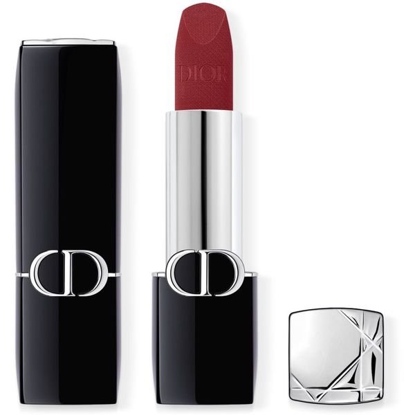 DIOR DIOR Rouge Dior dolgoobstojna šminka polnilna odtenek 909 Midnight Velvet 3,5 g