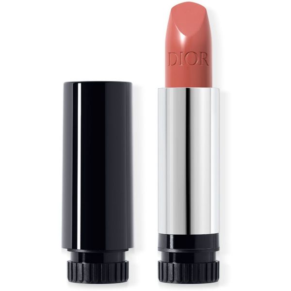 DIOR DIOR Rouge Dior The Refill dolgoobstojna šminka nadomestno polnilo odtenek 100 Nude Look Satin 3,5 g