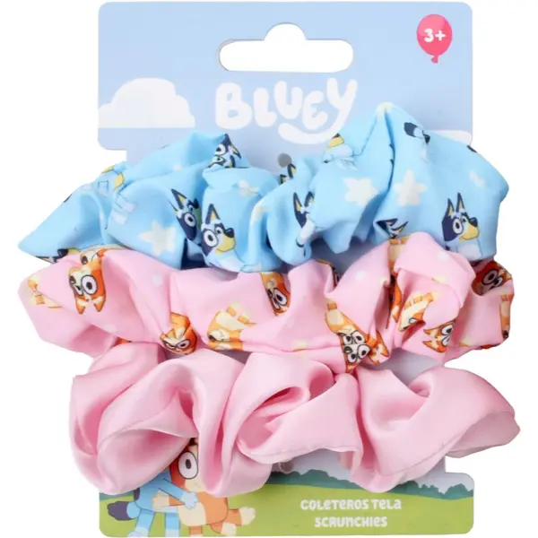 Disney Disney Bluey Scrunchies satenasta elastika za otroke 3y+ 3 kos