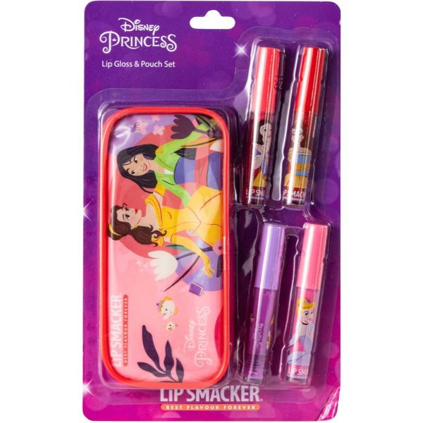 Disney Disney Disney Princess Lip Gloss & Pouch Set set sijajev za ustnice z etuijem za otroke 4 kos