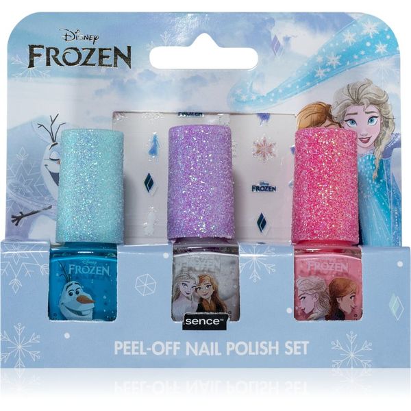 Disney Disney Frozen Peel-off Nail Polish Set set lakov za nohte za otroke Blue, White, Pink 3x5 ml