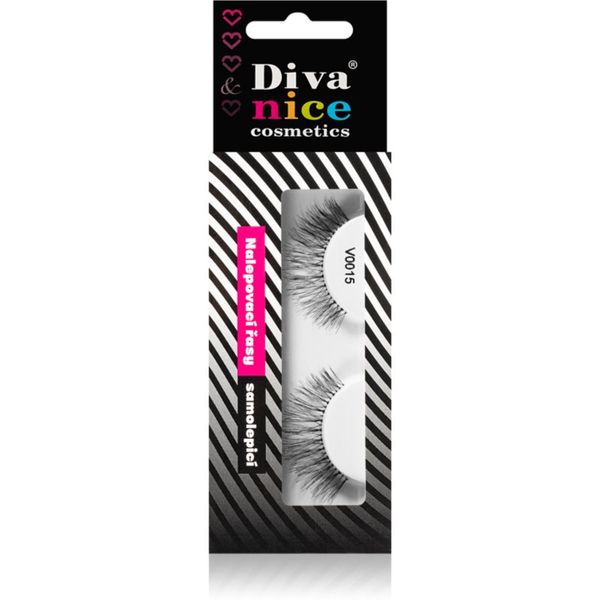 Diva & Nice Cosmetics Diva & Nice Cosmetics Accessories lepilne trepalnice iz naravnih las No. V0015 1 kos