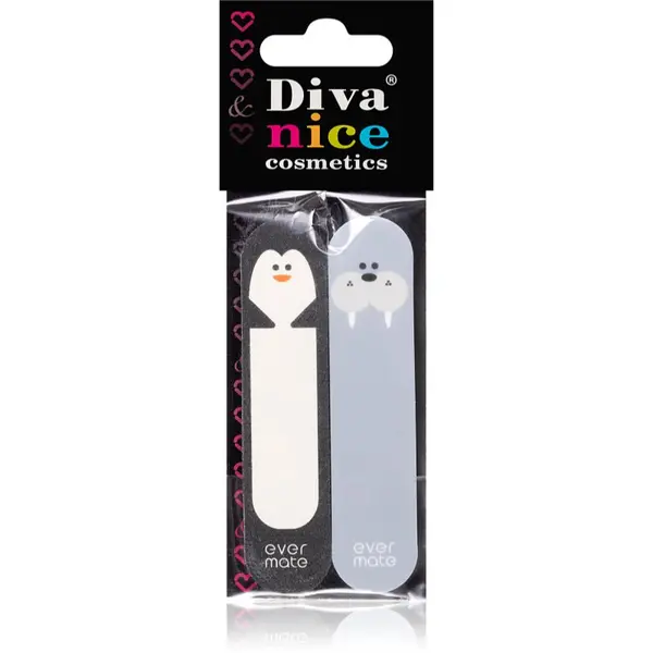 Diva & Nice Cosmetics Diva & Nice Cosmetics Accessories nežna pilica in polirna pilica Penguin & Walrus 2 kos