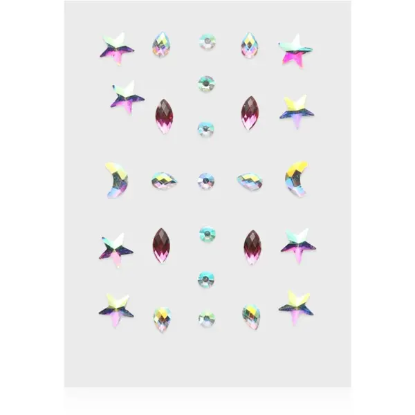 Diva & Nice Cosmetics Diva & Nice Cosmetics Face Stones nalepke za obraz Pink Tears 35 kos