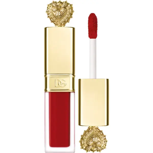 Dolce&Gabbana Dolce&Gabbana Flawless Everkiss Liquid Lip Mini mat tekoča šminka odtenek 405 Devotion - Perfect Vibrant Red 3 ml