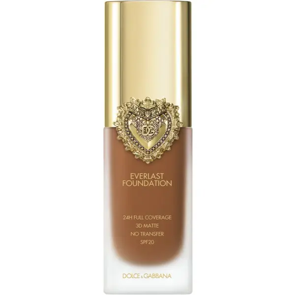 Dolce&Gabbana Dolce&Gabbana Flawless Everlast Foundation intenzivni prekrivni tekoči puder z dolgoobstojnim učinkom SPF 20 odtenek 30N Medium Deep 27 ml