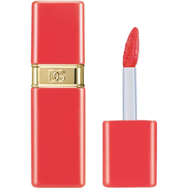 Dolce&Gabbana Dolce&Gabbana Rose Dew Lip Bite dolgoobstojna tekoča šminka z vlažilnim učinkom odtenek 03 Fizzy Coral - Soft Coral 6 ml