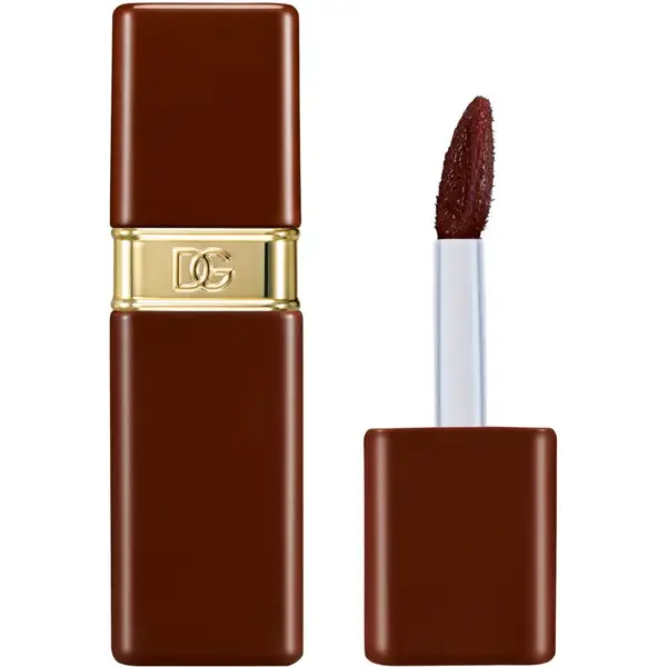 Dolce&Gabbana Dolce&Gabbana Rose Dew Lip Bite dolgoobstojna tekoča šminka z vlažilnim učinkom odtenek 06 Quirky Mocha - Cool Brown 6 ml