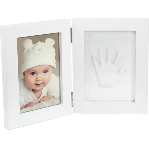 Dooky Dooky Luxury Memory Box Double Frame Handprint set za odtis dojenčkovih dlani in stopal 1 kos