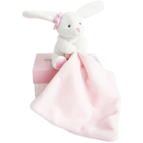 Doudou Doudou Gift Set Pink Rabbit darilni set za otroke od rojstva 1 kos