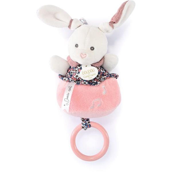 Doudou Doudou Gift Set Soft Toy with Music Box plišasta igrača z melodijo Pink Rabbit 1 kos