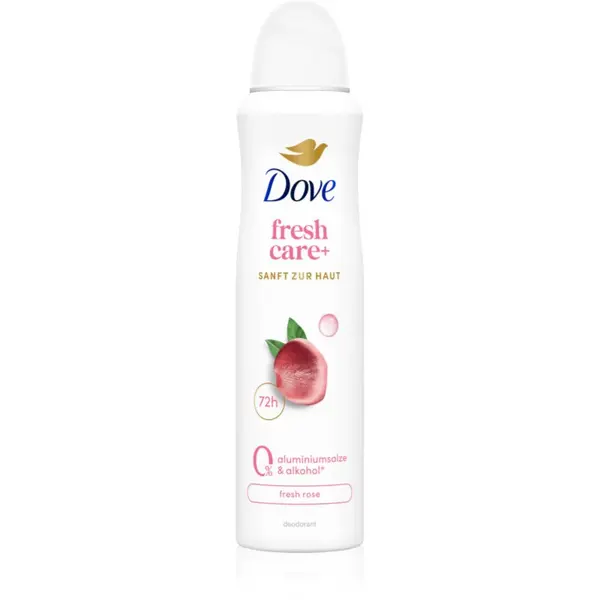 Dove Dove 0% ALU Fresh Rose antiperspirant v pršilu brez aluminija 150 ml