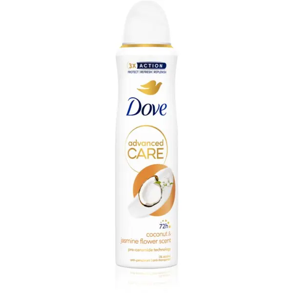 Dove Dove Advanced Care Coconut & Jasmine Flower Scent dezodorant pršilo 150 ml