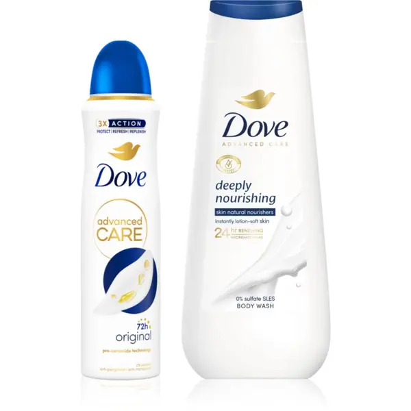Dove Dove Advanced Care Deeply Nourishing ugodno pakiranje deodoranta in gela za prhanje
