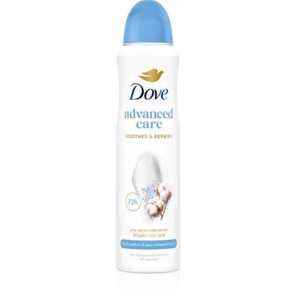 Dove Dove Advanced Care Fresh Cotton and Sea Minerals dezodorant pršilo 150 ml