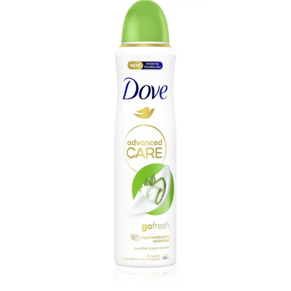 Dove Dove Advanced Care Go Fresh Cucumber & Green Tea dezodorant pršilo Cucumber & Green Tea 150 ml