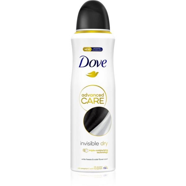 Dove Dove Advanced Care Invisible Dry antiperspirant v pršilu 72 ur White Freesia & Violet Flower 200 ml