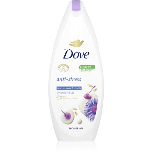 Dove Dove Anti-Stress relaksacijski gel za prhanje Blue Chamomile & Oat Milk 250 ml