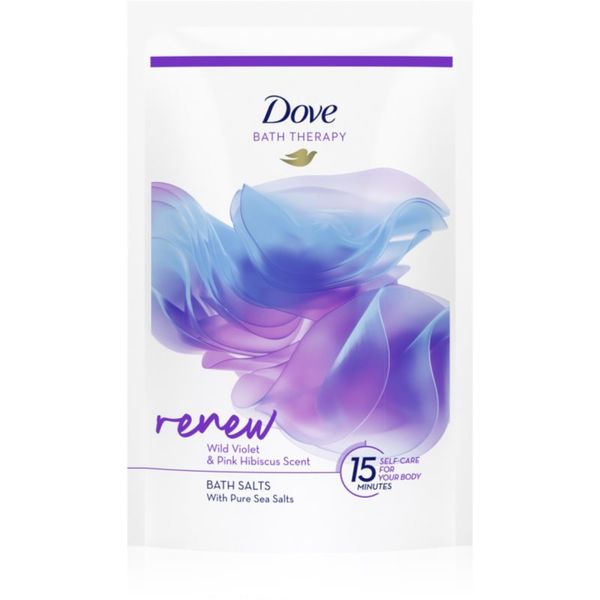 Dove Dove Bath Therapy Renew sol za kopel Wild Violet & Pink Hibiscus 400 g