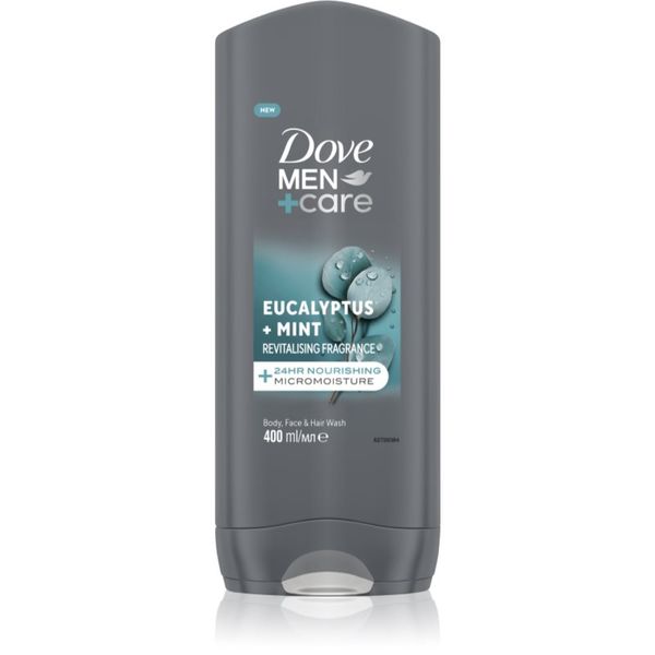 Dove Dove Men+Care Advanced gel za prhanje za obraz, telo in lase za moške Eucalyptus & Mint 400 ml