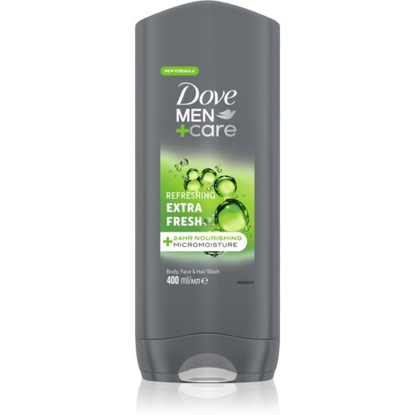 Dove Dove Men+Care Extra Fresh gel za prhanje za telo in obraz 400 ml
